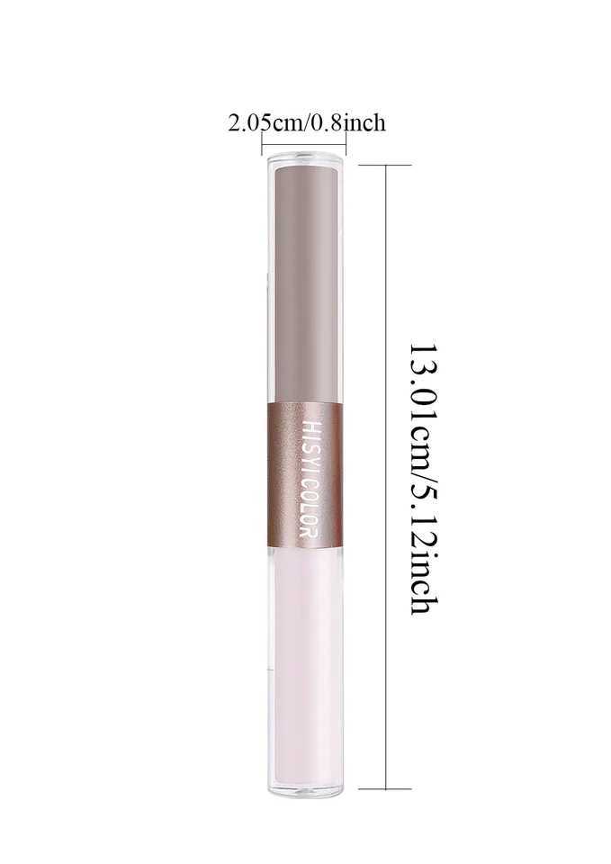 Dual-Ended Highlighter Stick Makeup Natural Glow Contour Sweat-Proof Easy to Blend XJ250618