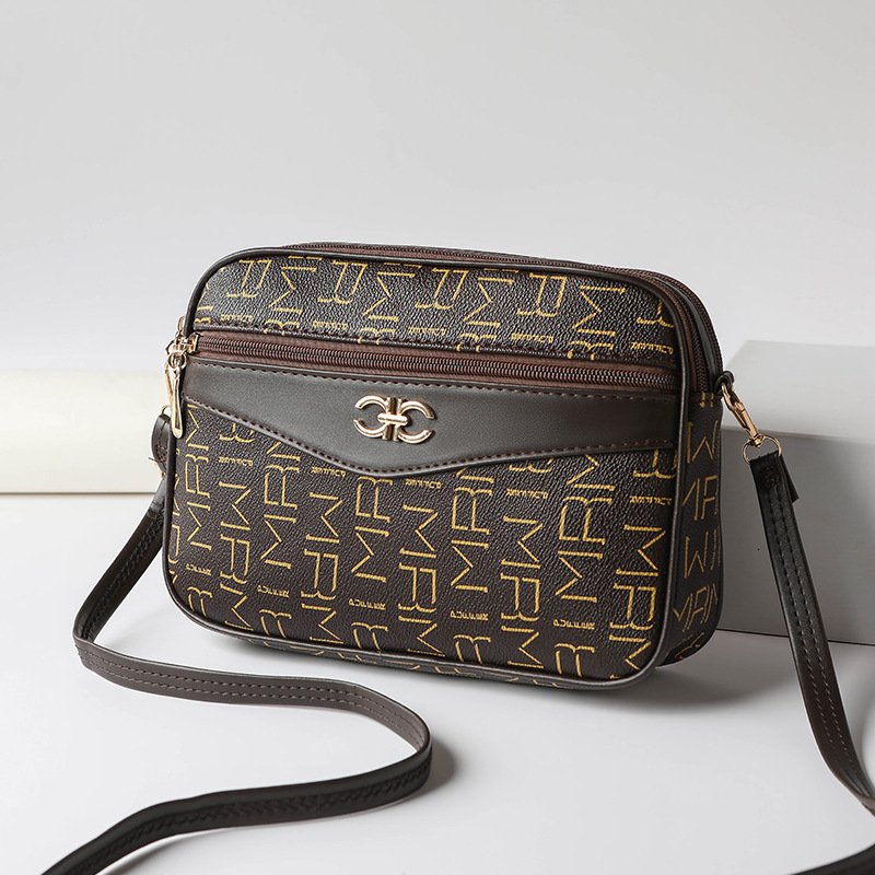 Free Shipping 2025 New Designer Bag Casual Boutique Shopping Bag Old Flower Large Capacity Women's Shoulder Bag Trendy Three-layer Handbag