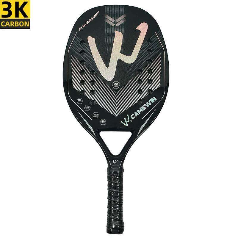 Camewin 3K Beach Full Carbon Fiber Rough Surface Outdoor Sports For Men Women Adult Tennis Racket The New
