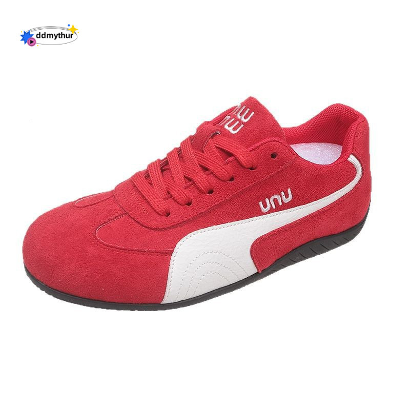 Sports Height Increasing Thick Sole Women's Agan 2025 Internet Celebrity German Training Flat Spring Casual White Shoes New Model ddmythur