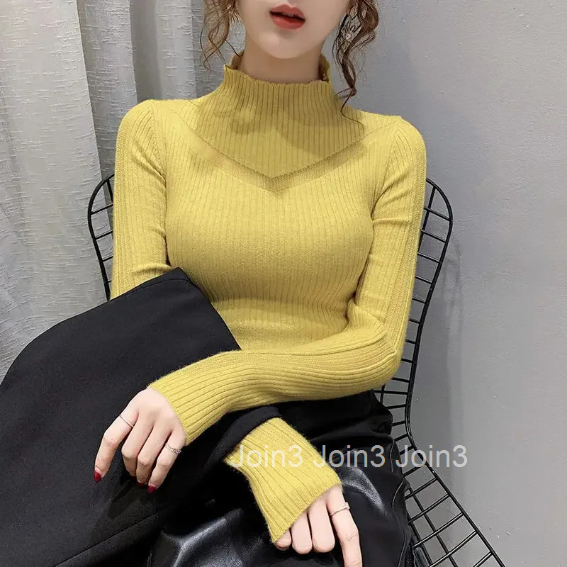 Womens Knit Sweater Korean Style Long Sleeve Basic Ladies Pullovers Jumper Casual Clothes On Promotion Aesthetic Trend Harajuku