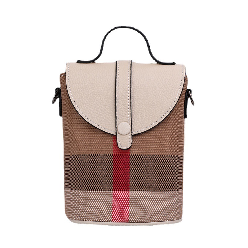 Designer's Free Shipping Luxury Leather Crossbody Bag, Trendy 2025 New Mini Bag, High-end And Fashionable Small Mobile Phone Bag, Checkered Bag