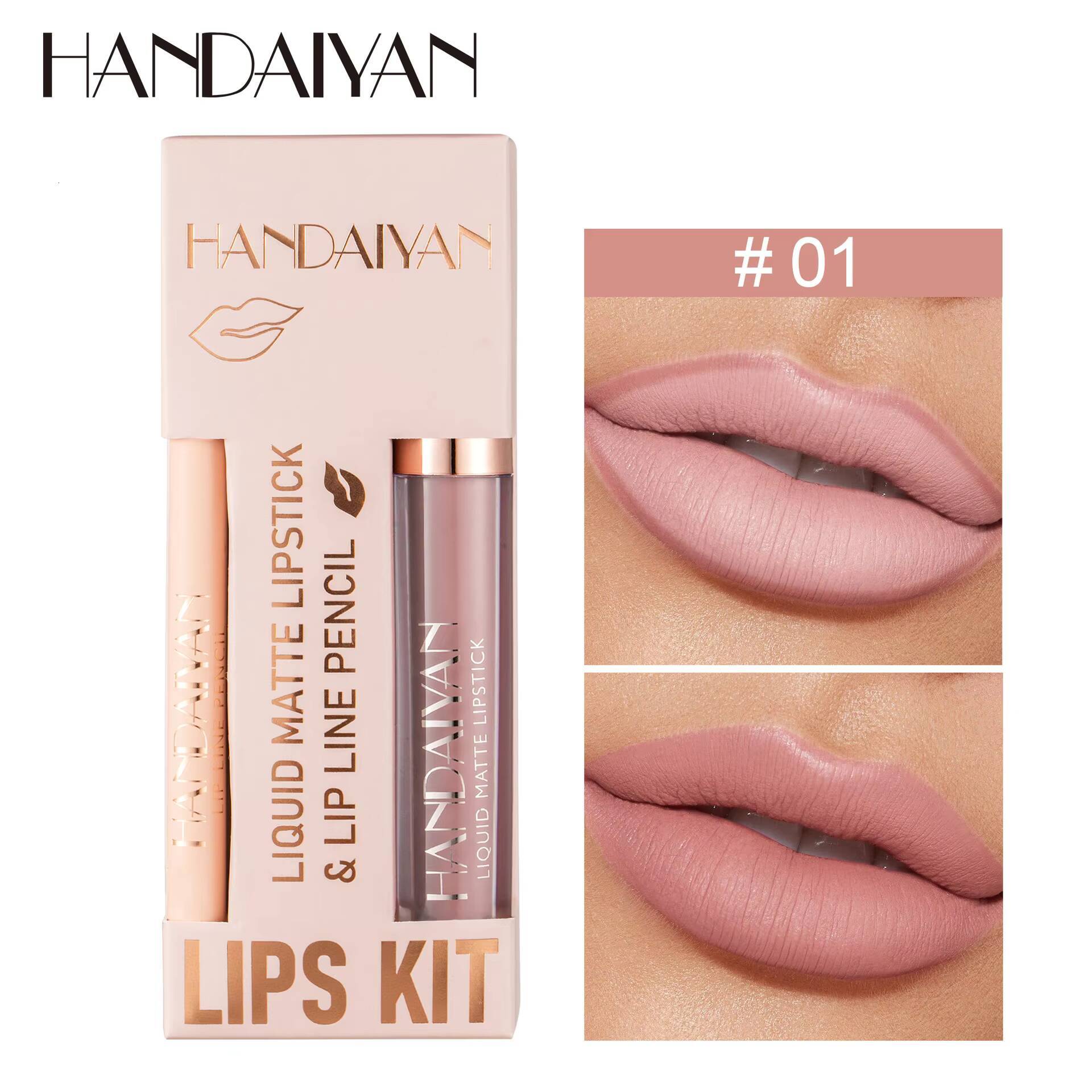 Matte Nude Brown Lipliner Pencil Lipsticks 12 Colors Lip Contour Kit Waterproof Non-sticky Sexy Velvet Red Lipgloss Makeup Tool happy