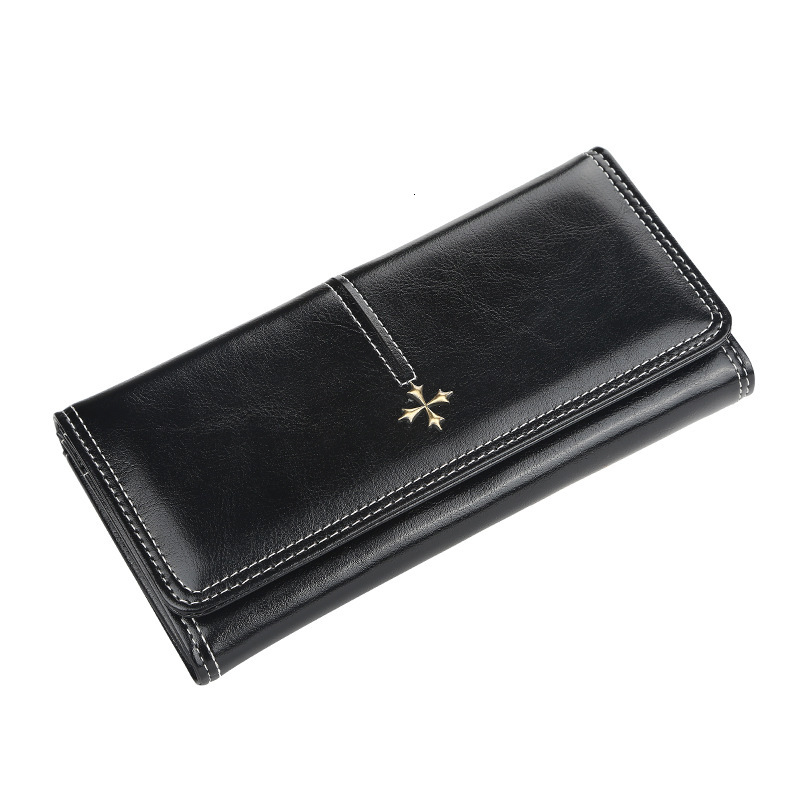 Free Shipping Luxury Bag Designer Women's Wallet Long Korean Style Large Capacity Zipper Phone Clutch Shiny Multi-card Slot Women's Bag High