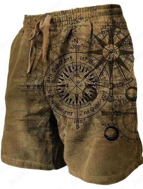 Vintage Beach Shorts Pants Knights Print Short Men Women Board Short Sport Gym Swim Trunk Hawaii Swimsuit Quick Dry Trunks Boy XJ250618