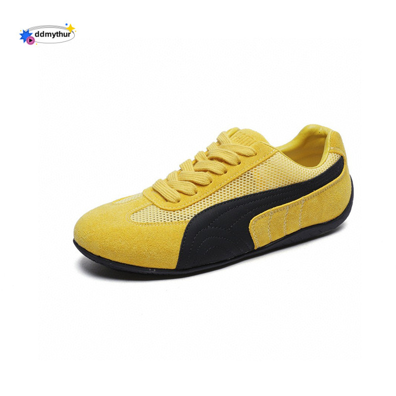 Genuine Leather Breathable Mesh German Training for Women 2025 Summer New Versatile Soft Sole Slimming Sports Casual Shoes ddmythur