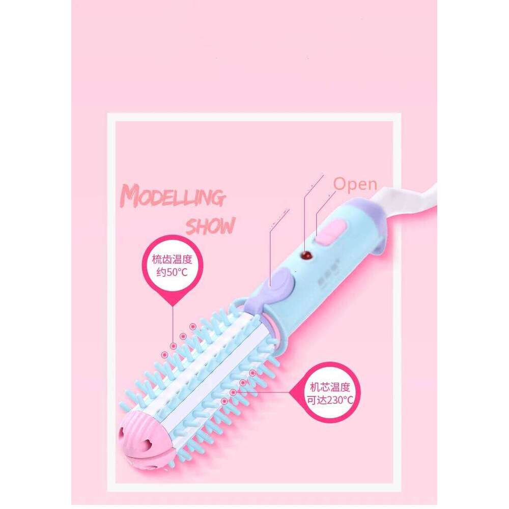 Mini Hair straightener Travel Dual Voltage Ceramic Tourmaline Ionic Hot Curler with Bag for Professional Heated Brush