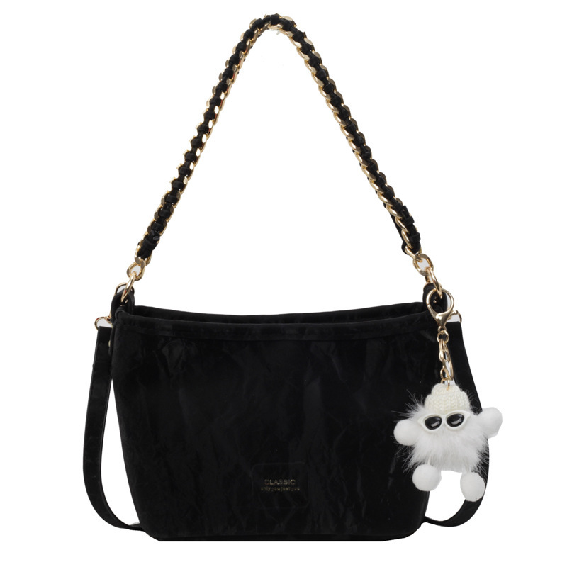 Free shipping designer Trendy Handbag for Women 2025 New Simple Casual Bucket Bag Korean Fashion High-end Crossbody Bag