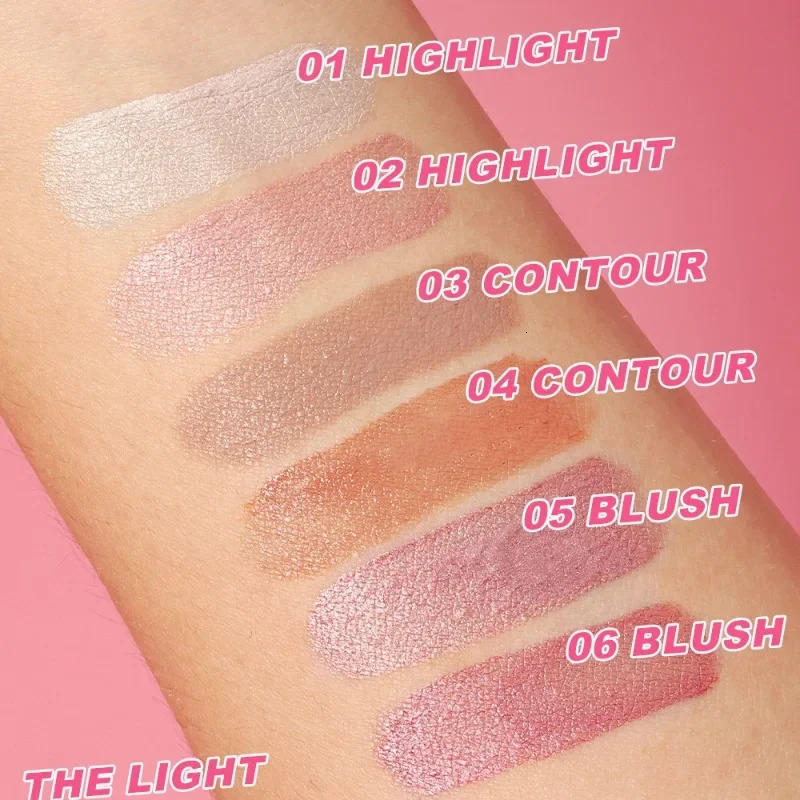 Liquid Highlighting Stick Contouring Blush Multi-purpose Makeup Air Cushion Pen Face Natural Shimmer Cheeks Creamy Cosmetic 250618