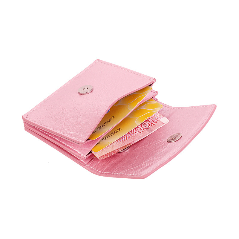 Free Shipping Designer Retro Short Women's Wallet Luxury Bag Large Capacity Simple Solid Color Multi Card Slot Holder Wallet