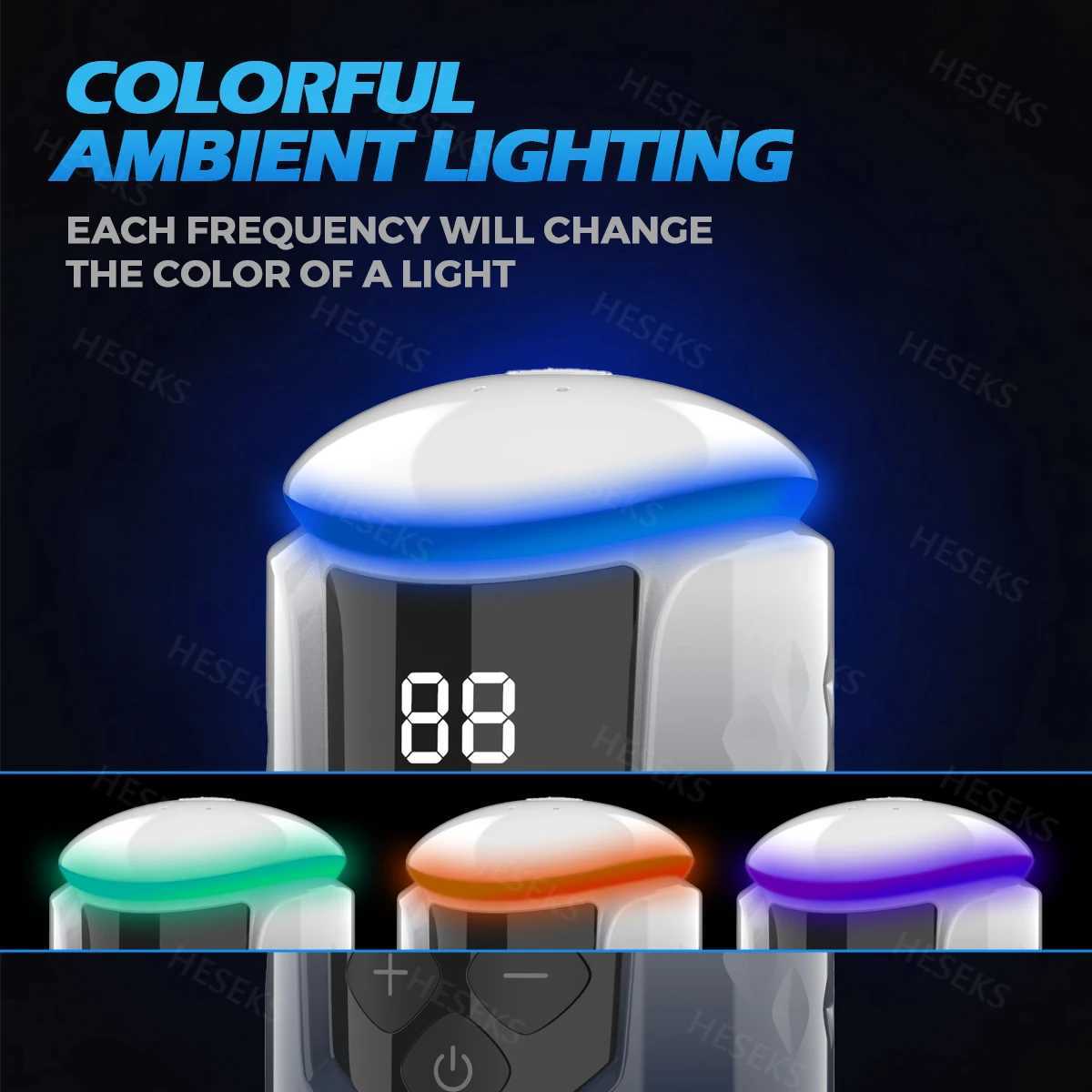 HESEKS Automatic Electric Penis Pump Sex Toy for Men Masturbator Adult Male Penis Enlargement Vacuum Pump Penile Enhancer 18+ W250618