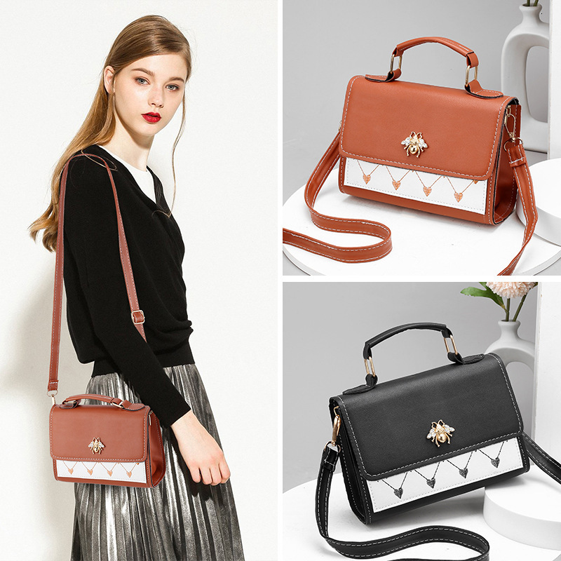 Free Shipping 2025 New Designer Bag Trendy Color Bee Women's Single Shoulder Handbag Fashion High Quality Shopping Bag