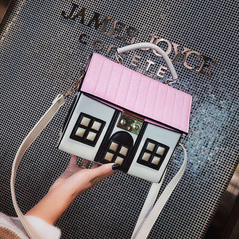 Personality House Shaped Leather Women Handbags 2022 Fashion Creative Girl Messenger Crossbody Shoulder Bag Bolsa Feminina