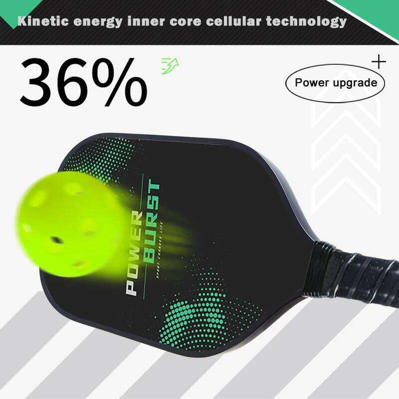 Professional T300 Carbon Fiber Pickleball Paddle, Ultra-Lightweight Design, Shock Absorption Grip, High-performance tennis racket