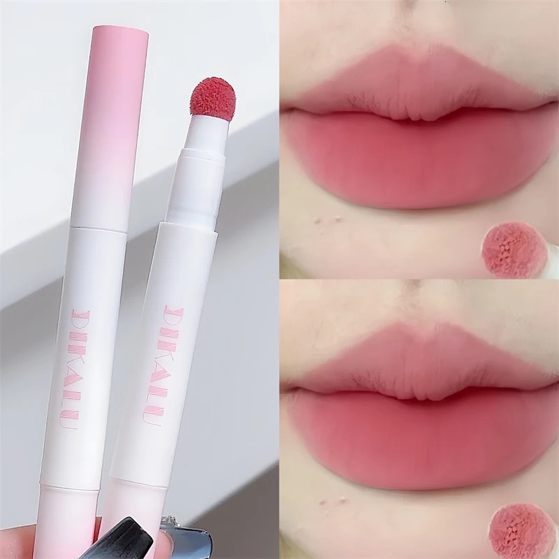 DIKALU Lip Powder Cream Air Cushion Lip Cream Matte Lip Glaze Mouth Red Lip Mud Non- Non-stick Cup Feminine White Brick Re 250618