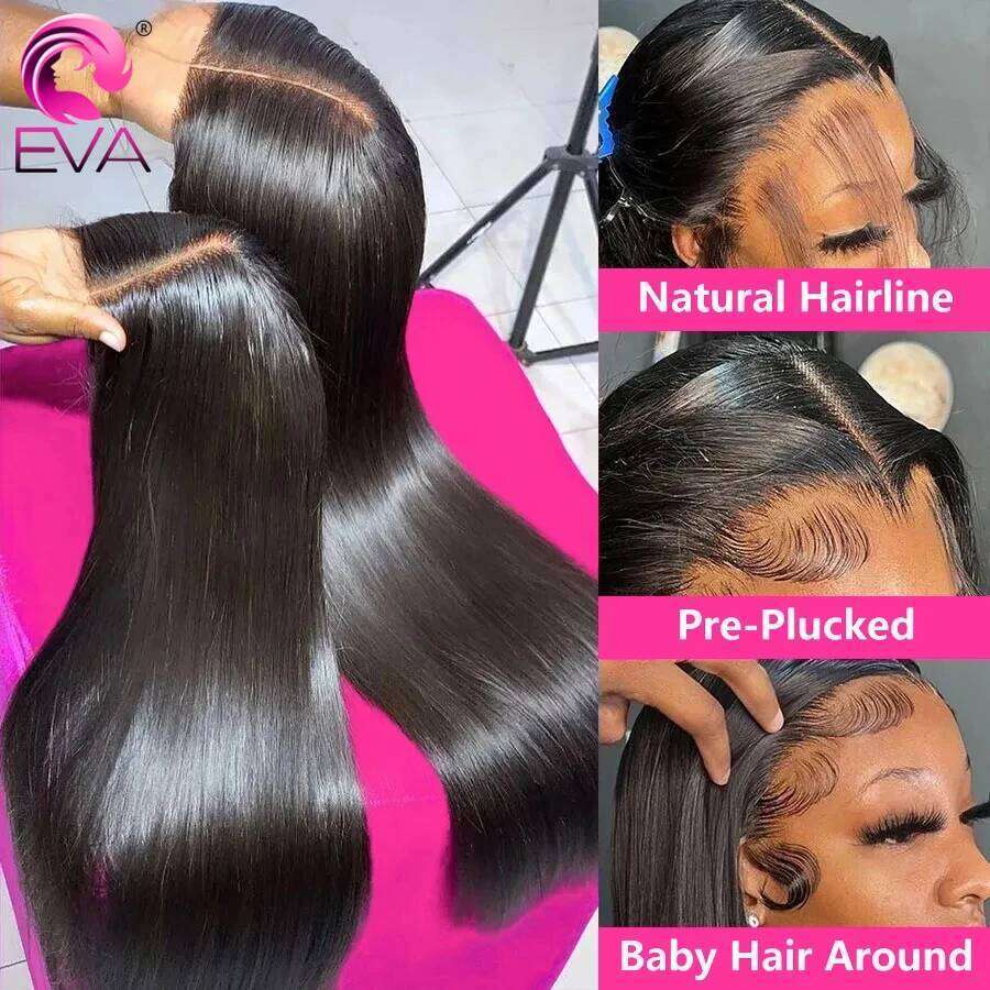 13x6 Hd Frontal Wig 13x4 Front Human Hair Bone Straight Closure Wigs 5x5 6x6 7x7 HD Lace Melt All Skins