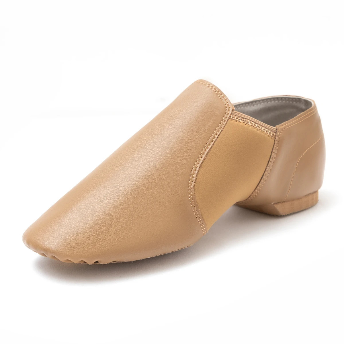 Dynadans Unisex Leather Upper Jazz Shoe Slip-on for Women and Mens Dance Shoes 250613
