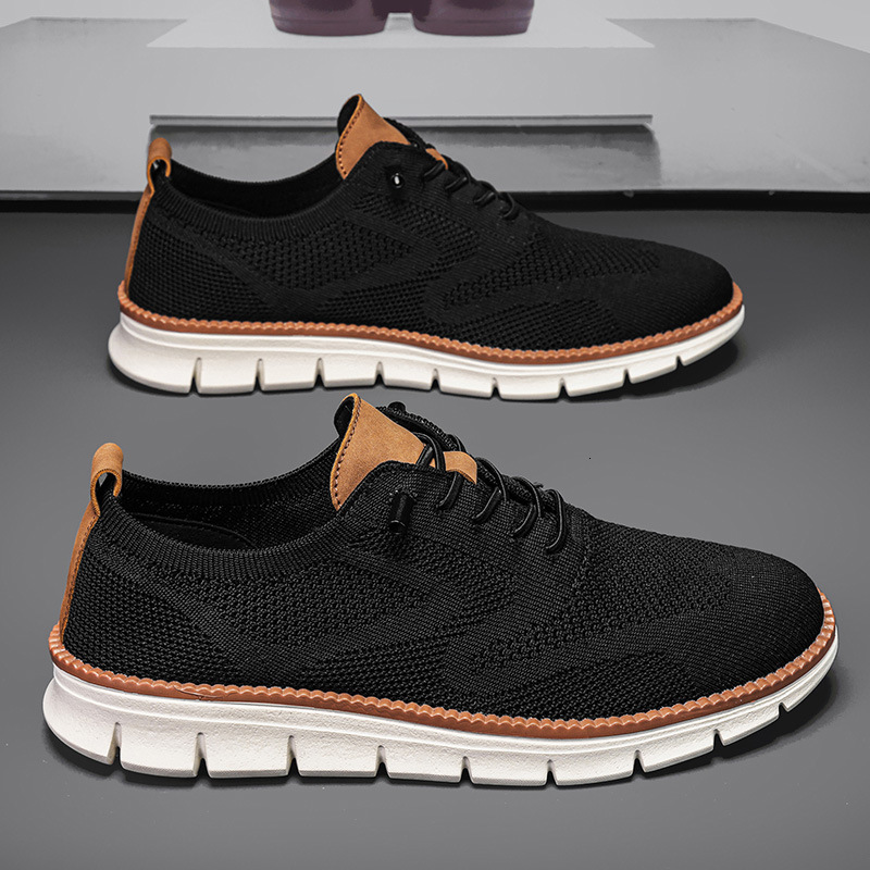 Plus Size Men S New British Style Sports Lightweight Casual Shoes Breathable Mesh Shoes For Men Ddmysaturn