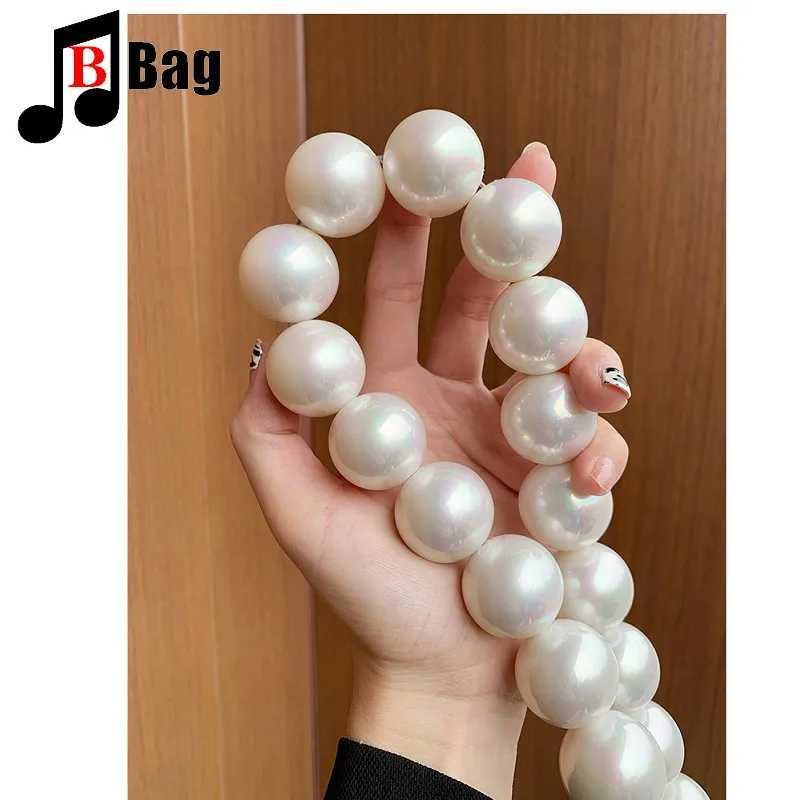 25mm Pearl Bag Strap Beaded Design Bag Handle Belt Women Handbag Handles Replacement Handbags Strap Accessories phone decoration Z250618