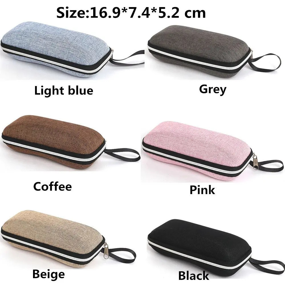 Fashion Portable Zipper Eyeglasses Case Glasses Box Glasses Holder Eyeglasses Accessories 250617