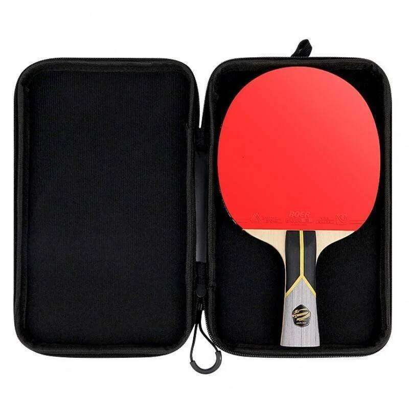 1Pcs Professional 9-Ply Wood Racket with Bag Offensive Table Tennis Paddle Ping Pong Palette