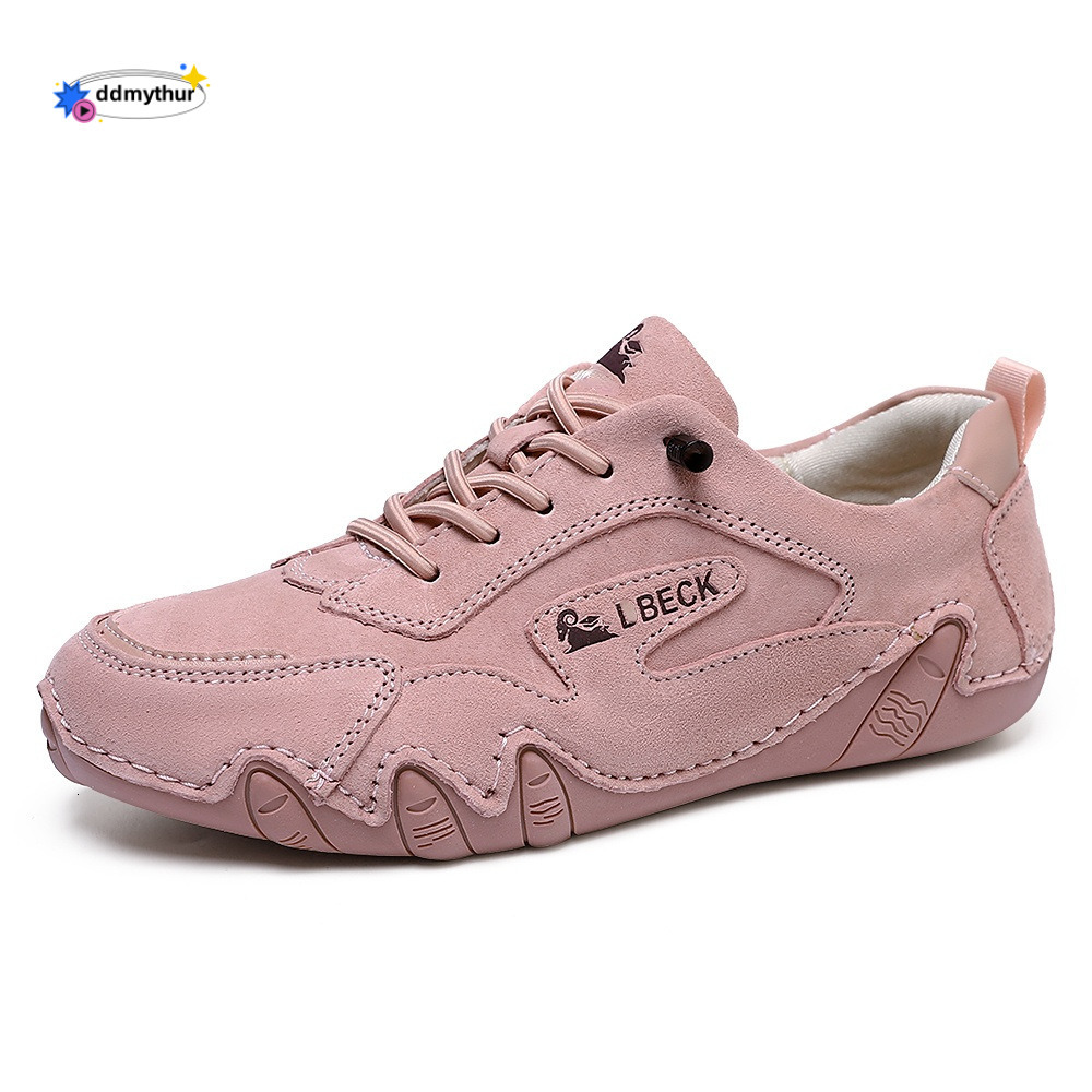 Genuine Leather Large Size Unisex Outdoor Casual Spring Summer Couple Sports Shoes