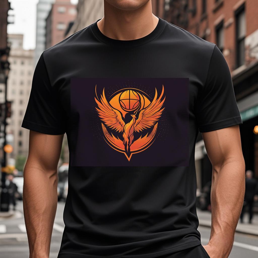 Ddmytiger T Shirt With An Image Of A Bird In The Center S XL Short Sleeve Jogging Suit