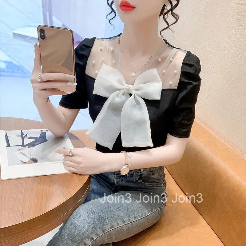 Summer Outfit T Shirt for Women Slim Woman Tops Japanese Vintage Fashion One Pieces Harajuku Tee Elegant Y2k Clothes Pulovers