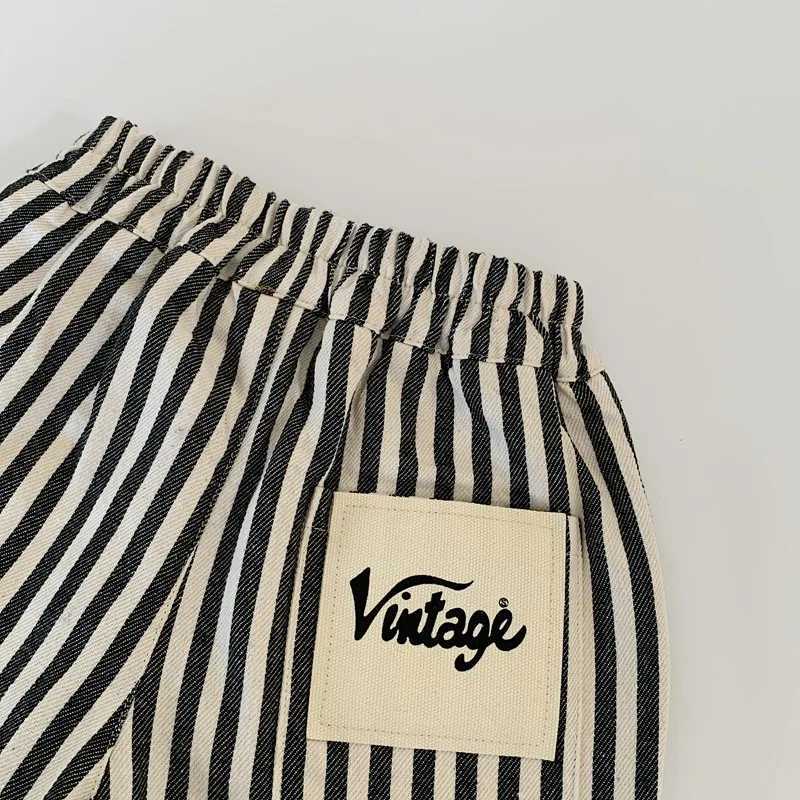 Kids Shorts For Children 1-6 Years Summer New Boys Striped Short Pants Toddler Cotton Clothes Kids Loose Children ClothingC250617