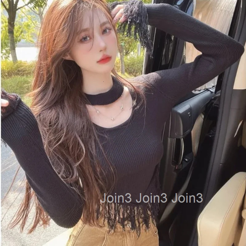 Top Female Plain Slim Pulovers Womens Long Sleeve T-shirt Emo Clothing Trending Clearance Korean Fashion One Pieces Style Tee