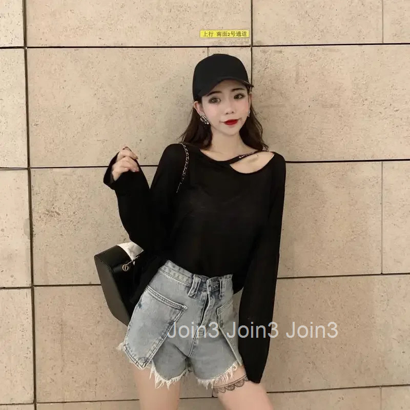 With Sleeves Cotton Top Female Spring Autumn Womens Long Sleeve T-shirt Y2k Vintage One Pieces Emo Korean Reviews Clothes Style