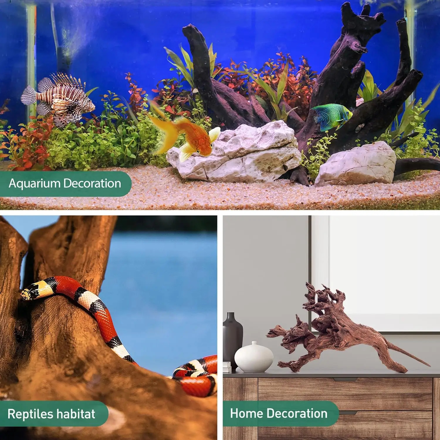 Natural Trunk Driftwood decoration for aquarium branches drift wood large driftwood fishtank ornaments aquariofilia 250613