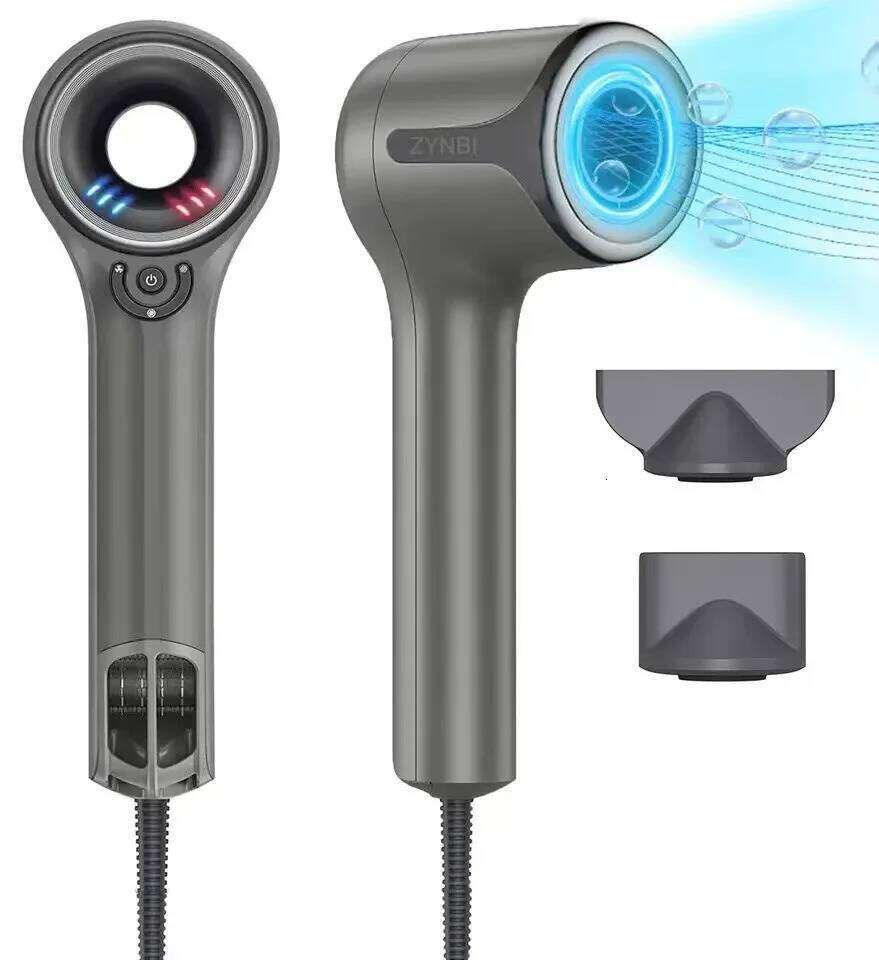 Strong Power Professional Ionic Blow Dryer with High Speed Low Noise Intelligent Leafless Portable Hair Blower