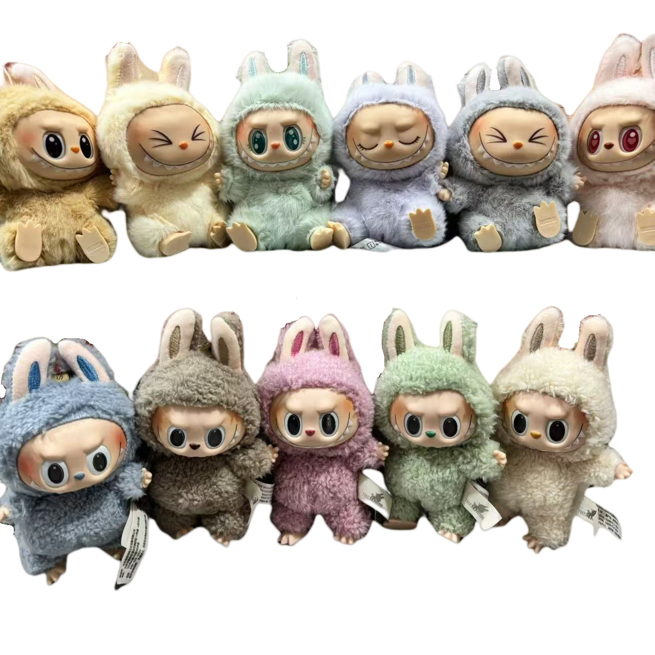 Free Shipping 2025 New Designer Style In Stock Figure LABUBU First Generation Chinese Version Toy Pendant Sitting Party Plush Doll Blind Box