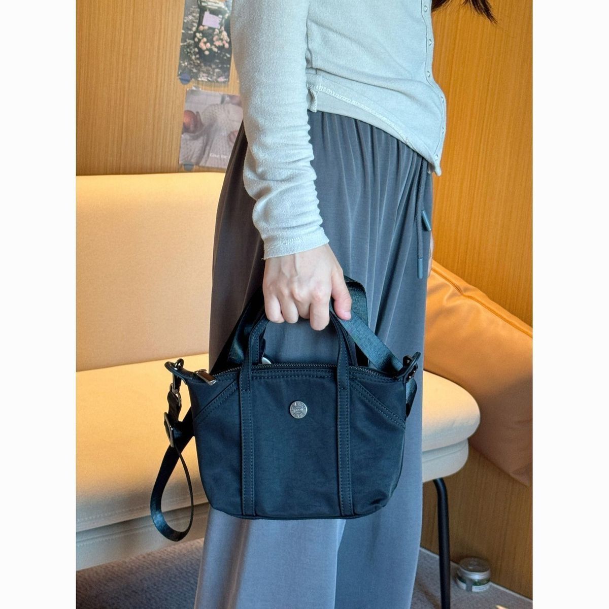 Designer Bag Luxury Bag Nylon Lady Shoulder Bags Fashion Pu Mini Tote Girl Blend Hand Folded Into Dumpling Shaped Three Dimensional Folds Suitable