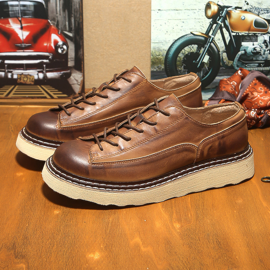 Spring New Casual Shoes Men S Genuine Leather High End Pure Cowhide Shoes Casual Soft Sole Ddmysaturn