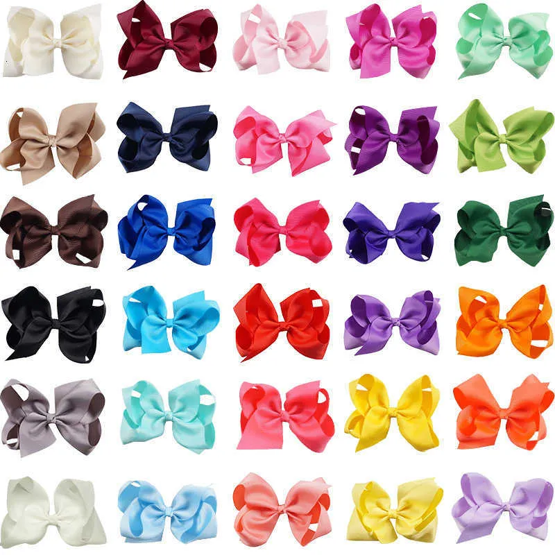 hair clip baby Hot selling 6-inch bubble flower 30 color cute little girl solid color children's bow hairpin hair accessories ZZ