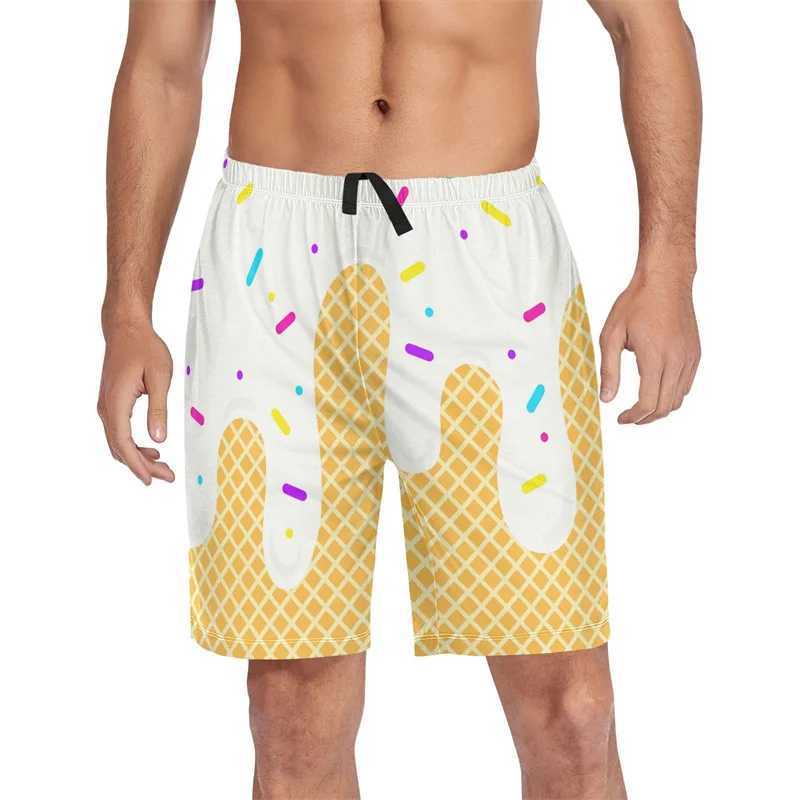 3D Printed Ice Beach Shorts Mens HAWaiian Summer Holiday Casual Shorts Unisex Street Conch Graphic Surfing Board ShortsXJ250618