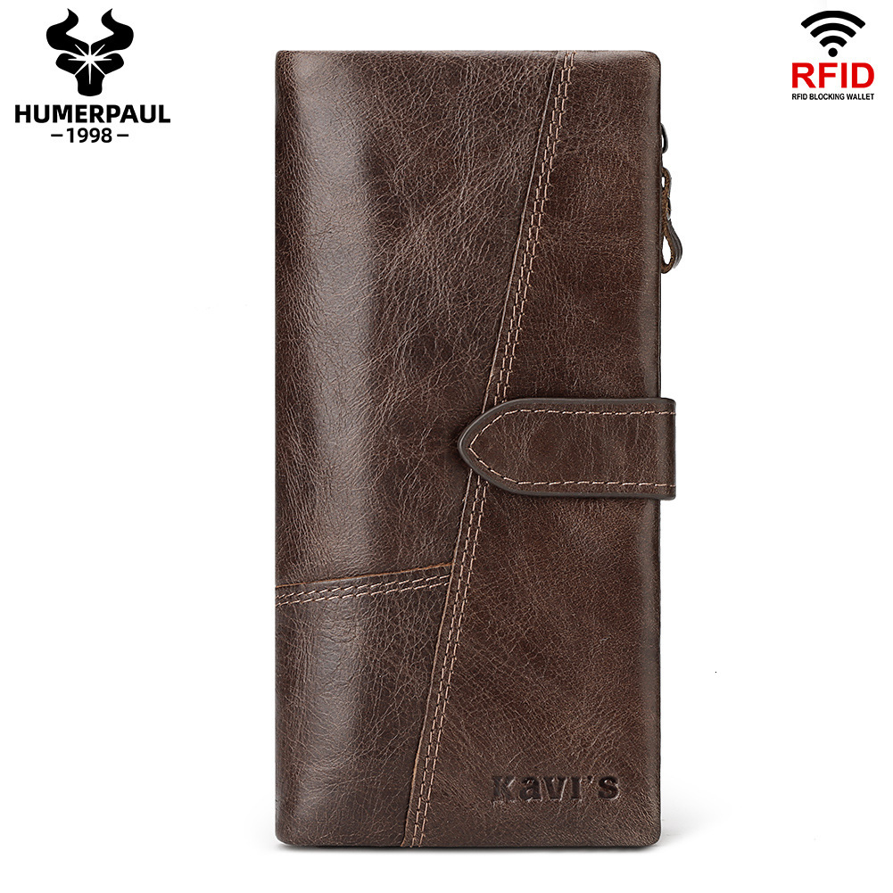 Free Luxury Bag Delivery Designer Fashion Phone Bag First Layer Cowhide Multi Card Slot Handbag Casual Coin Wallet Women's Genuine Leather Long W