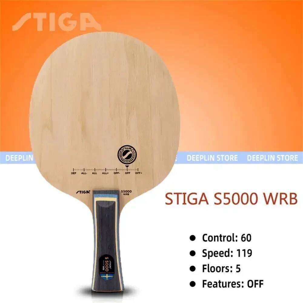 Stiga S4000 S5000 S5000WRB Table Tennis 5/7 Ply Racket Ping Pong Bat Paddle WRB Blade