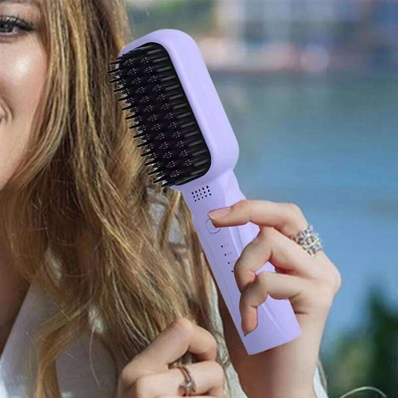 A07R Professional Hair Straightener Electric Hot Comb, Quick Heating, Multifunctional Hairstyle Brush For Personal Care