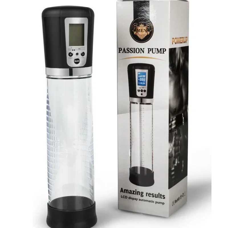 Electric Penis Pump Sex Toys for Men Masturbator Penis Extender Vacuum Pump Penile Enlargement Male Masturbator Massager Ring W250618