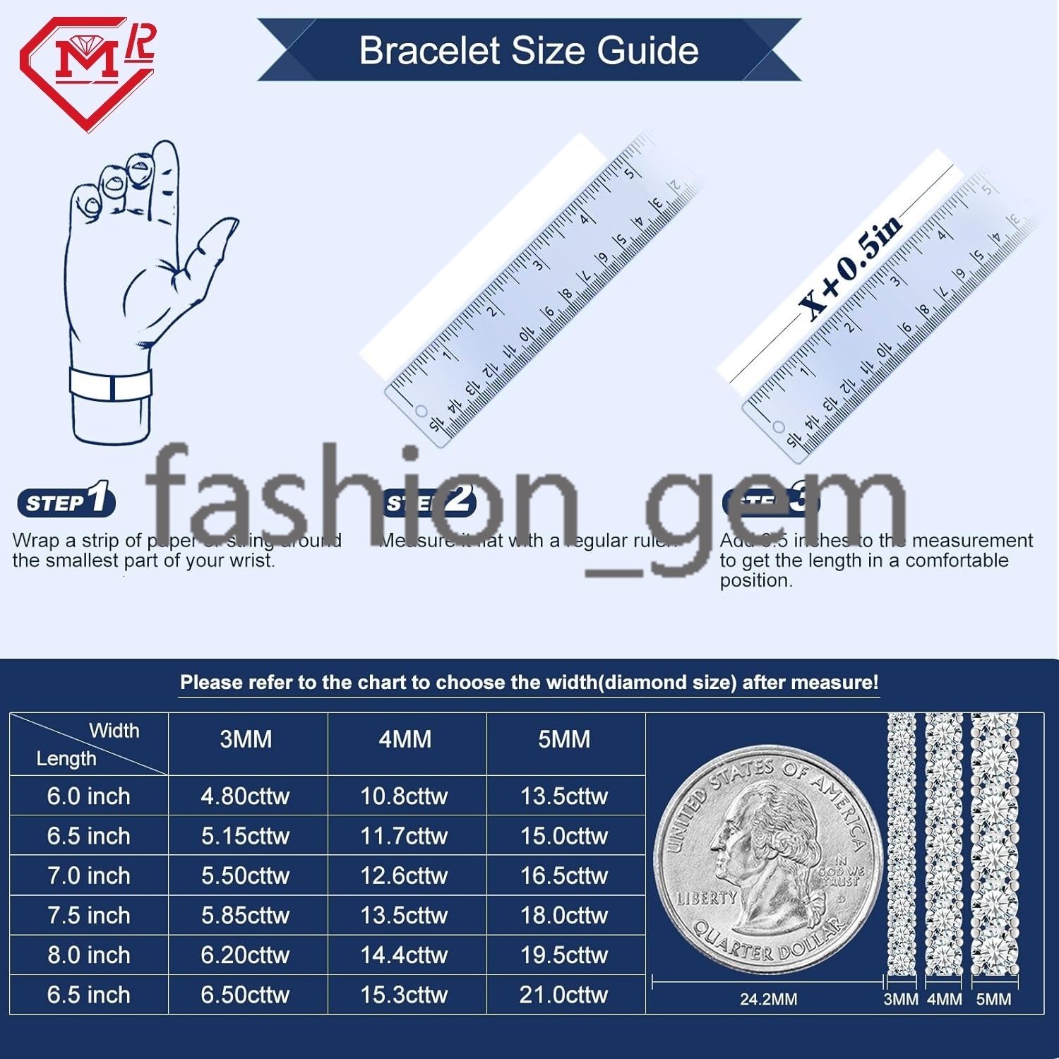 Lab Created Diamond Bracelets 925 Sterling Silver Bracelet 3mm/4mm/5mm D Color VVS Moissanite Tennis Bracelet