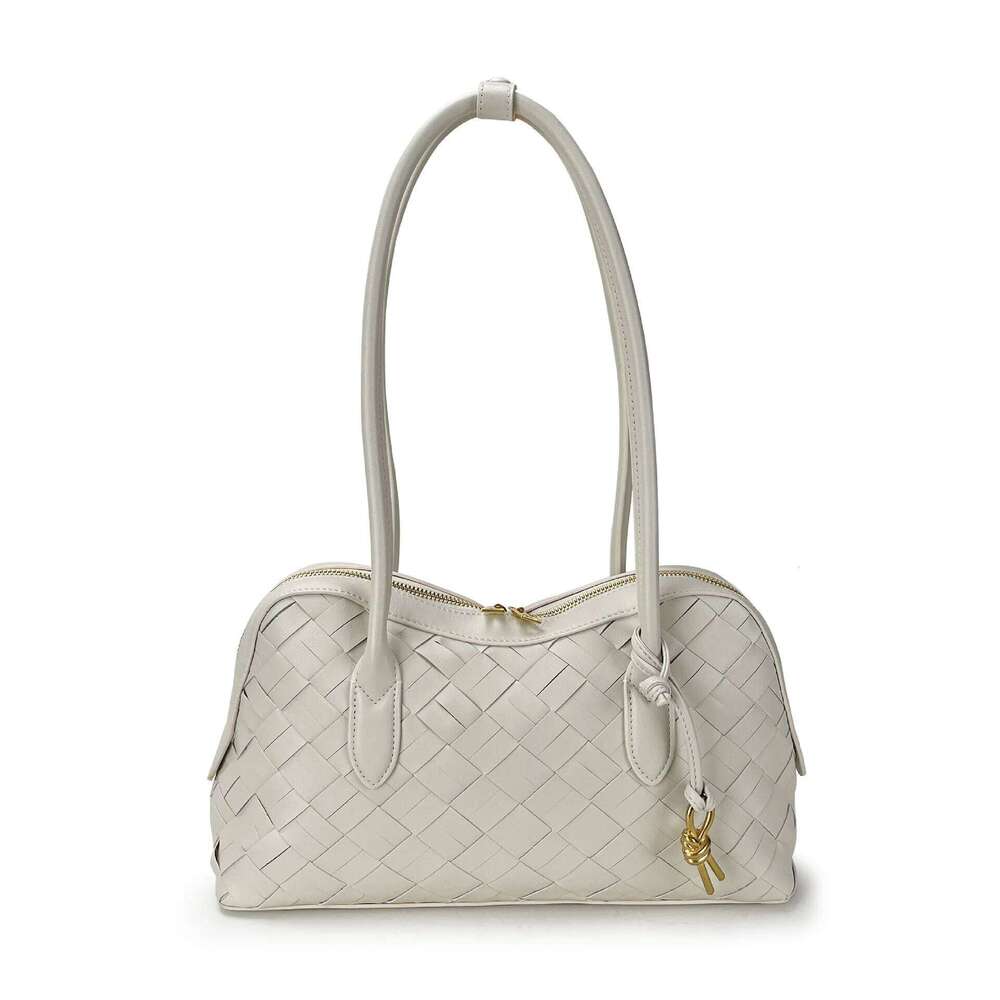 Women's Shoulder Bag Cowhide Braided Underarm 2025 Summer New Niche Design Genuine Leather Large Capacity Simple Vintage