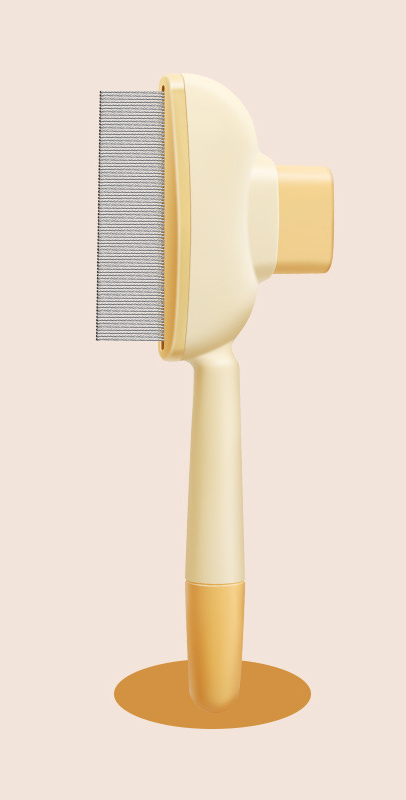 Pet comb Dog flea comb Cat flea removal comb Plastic dense tooth special comb Steel needle comb Hair removal comb