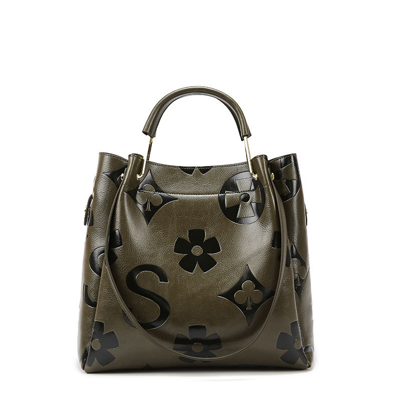 Free Shipping 2025 New Designer Bag Large Capacity Fashionable Embossed Women's Handbag Casual Boutique Shopping Bag