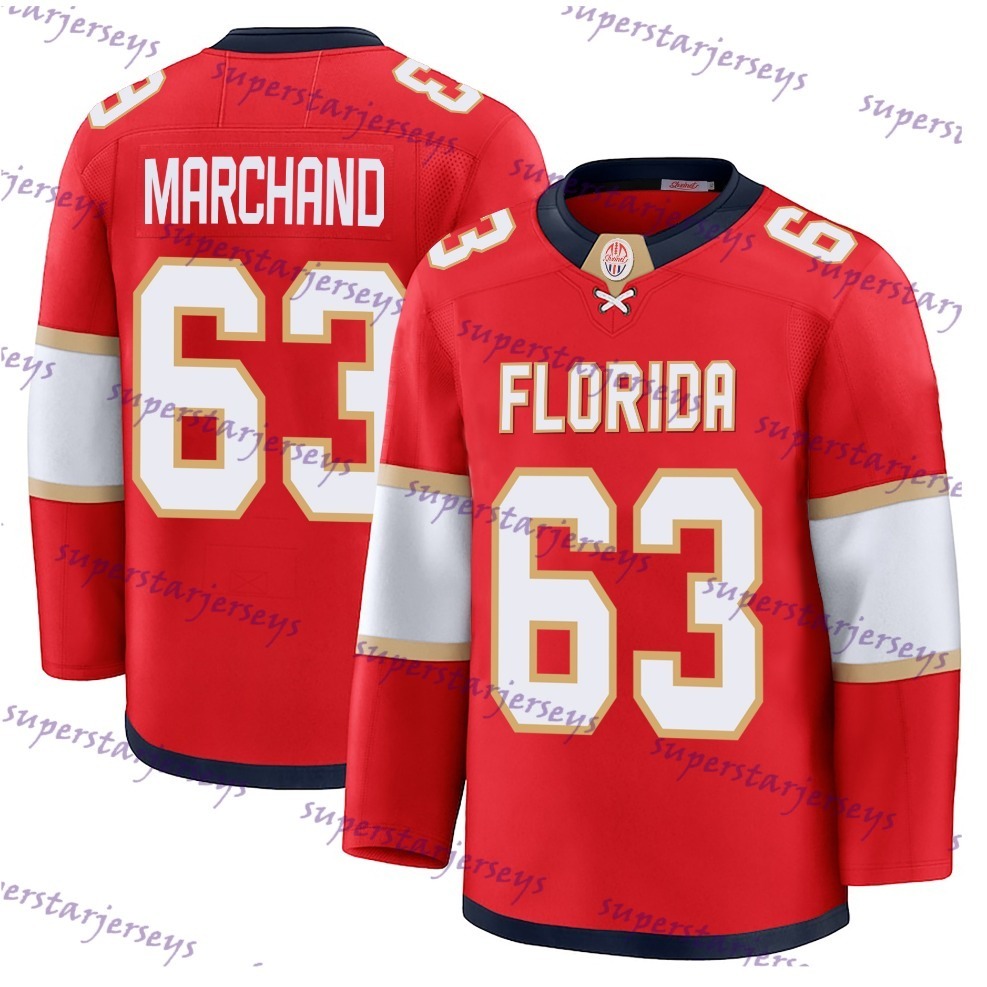 63 Brad Marchand 2025 Stanley Cup Team hockey jersey Personalized Hockey Jersey Aleksander Barkov Matthew Tkachuk Gustav Forsling Hot Sale