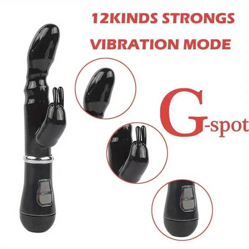 12 Speed Vibrator Female Powerful Dildo Rabbit Vibrators Sex Toys for Woman Clitoris Stimulator Massager Masturbators Adult ToysXJ250618