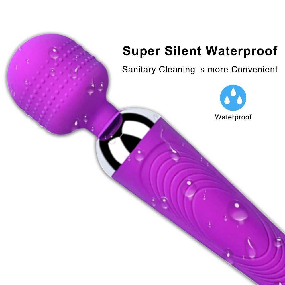 Powerful Dildo Vibrator AV Magic Wand G-Spot Massager Sex Toys For Women Couples Clitoris Stimulate Goods for Adults USB Charge XJ250618