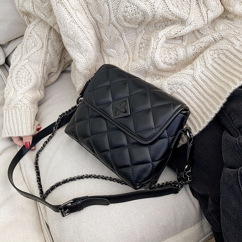 Free Shipping 2025 New Designer Bag Niche High-quality Casual Shopping Bag Solid Color Diamond Grid Pattern Trendy Women's Single Shoulder Handba